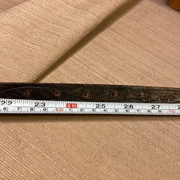 Handmade Ranchero leather vintage belt w/buckle